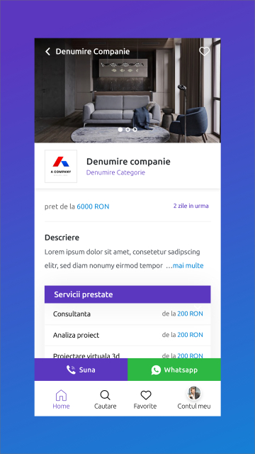 Mesterul Casei - Android and iOS Mobile App for Listing Ads